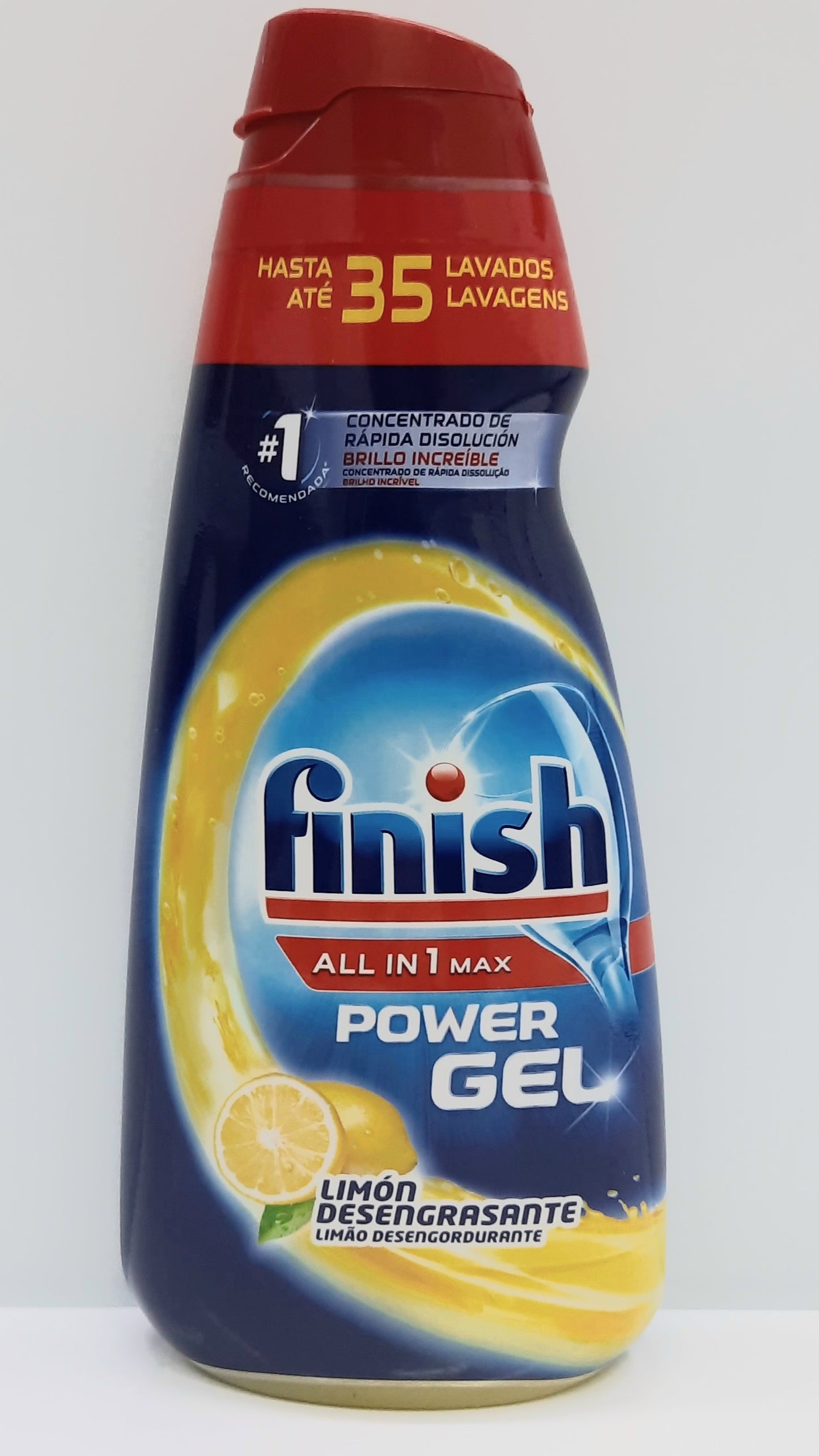 Finish Power Gel limón desengrasante