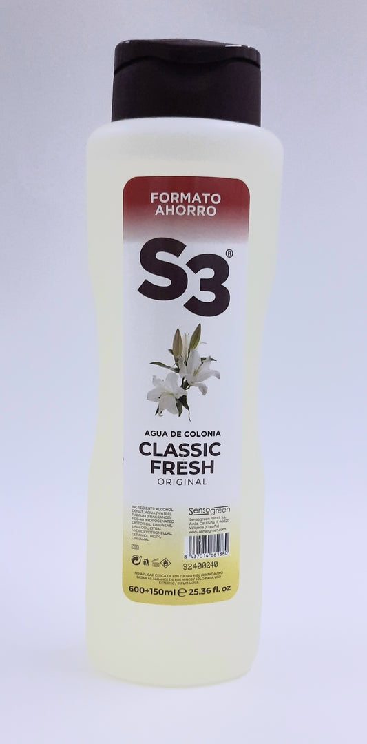 S3 Agua de Colonia Classic Fresh Original