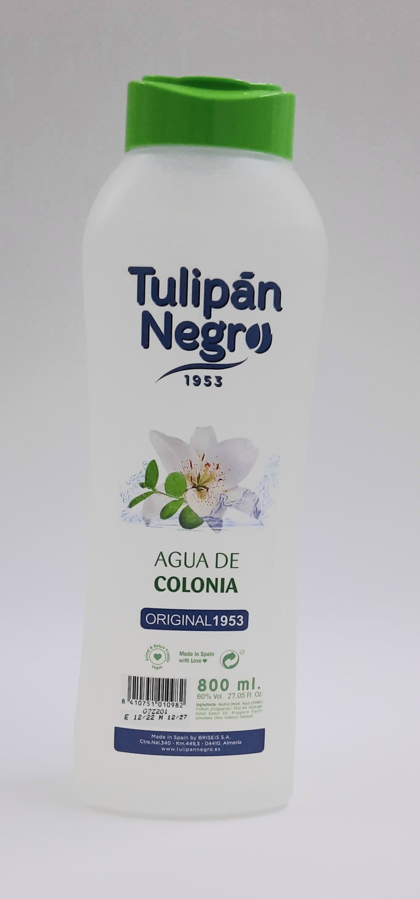 Tulipán Negro Agua de Colonia Original.