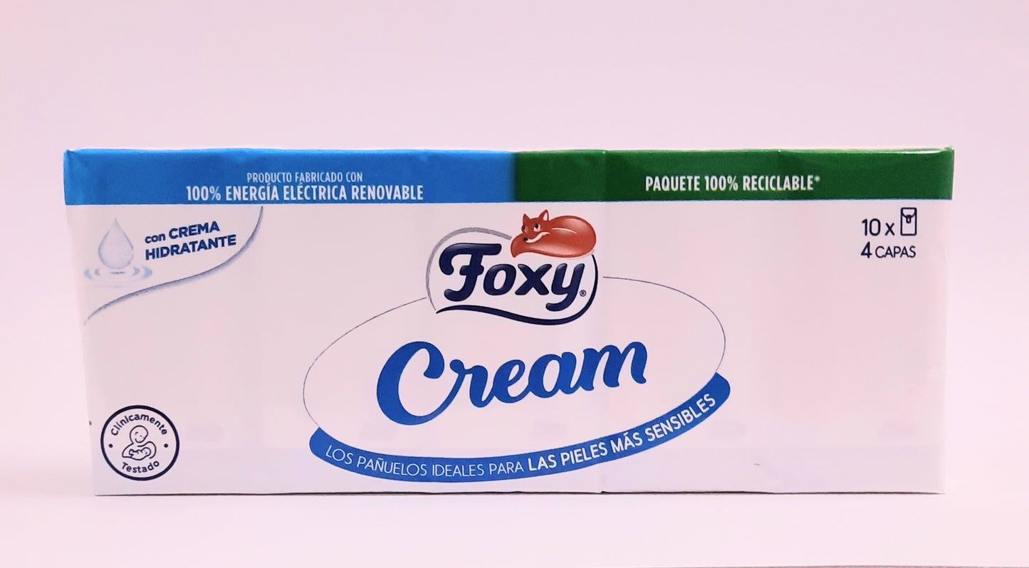 Foxy Pañuelos Cream ×10