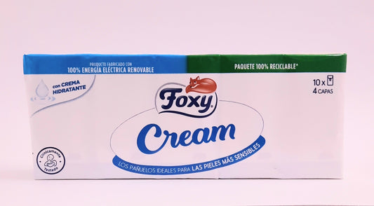 Foxy Pañuelos Cream ×10