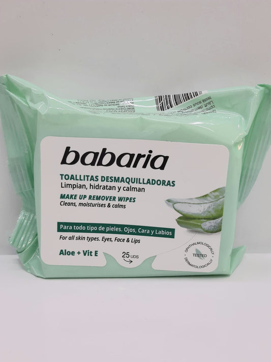 Babaria Toallitas Desmaquilladoras Aloe